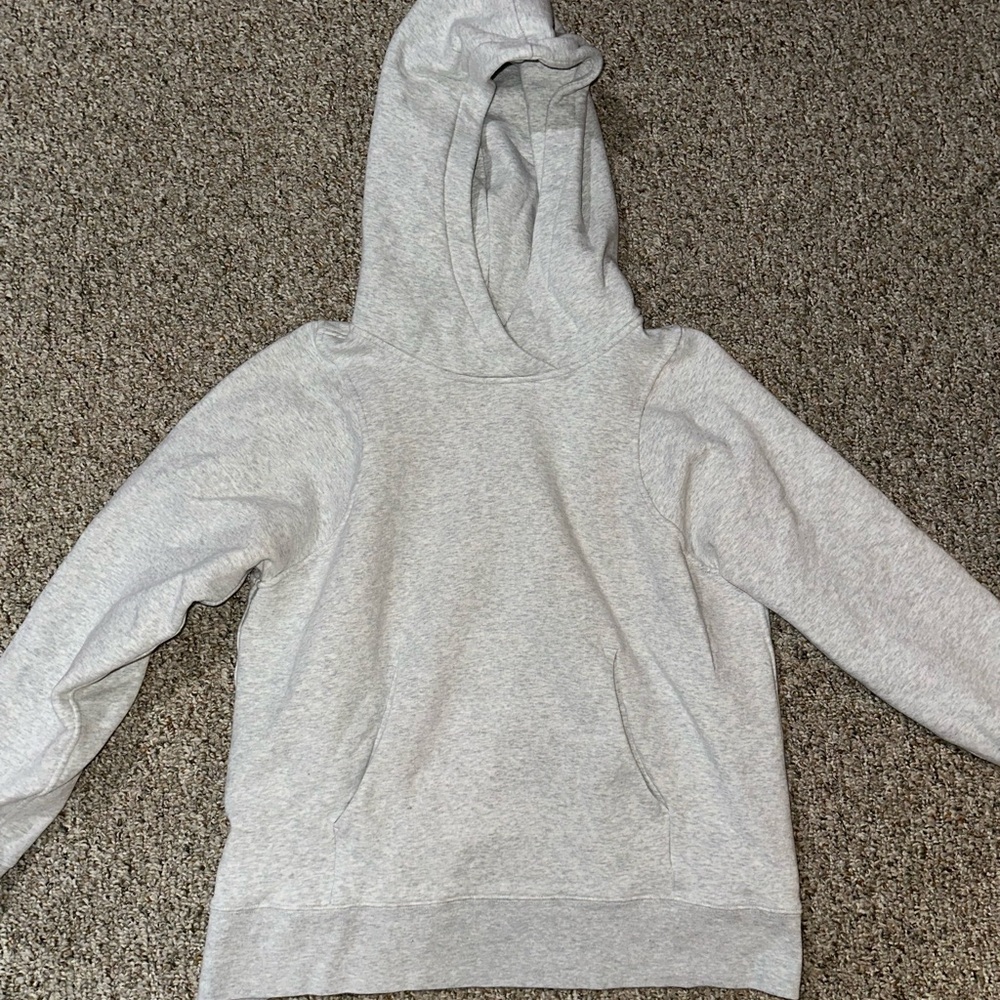 light gray LULULEMON hoodie